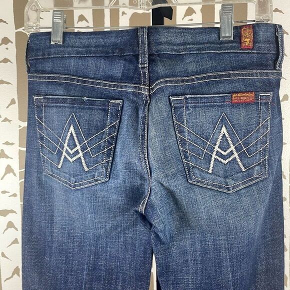 7FAM A Pocket Low Rise Boot Cut Jeans 26 - Picture 6 of 10